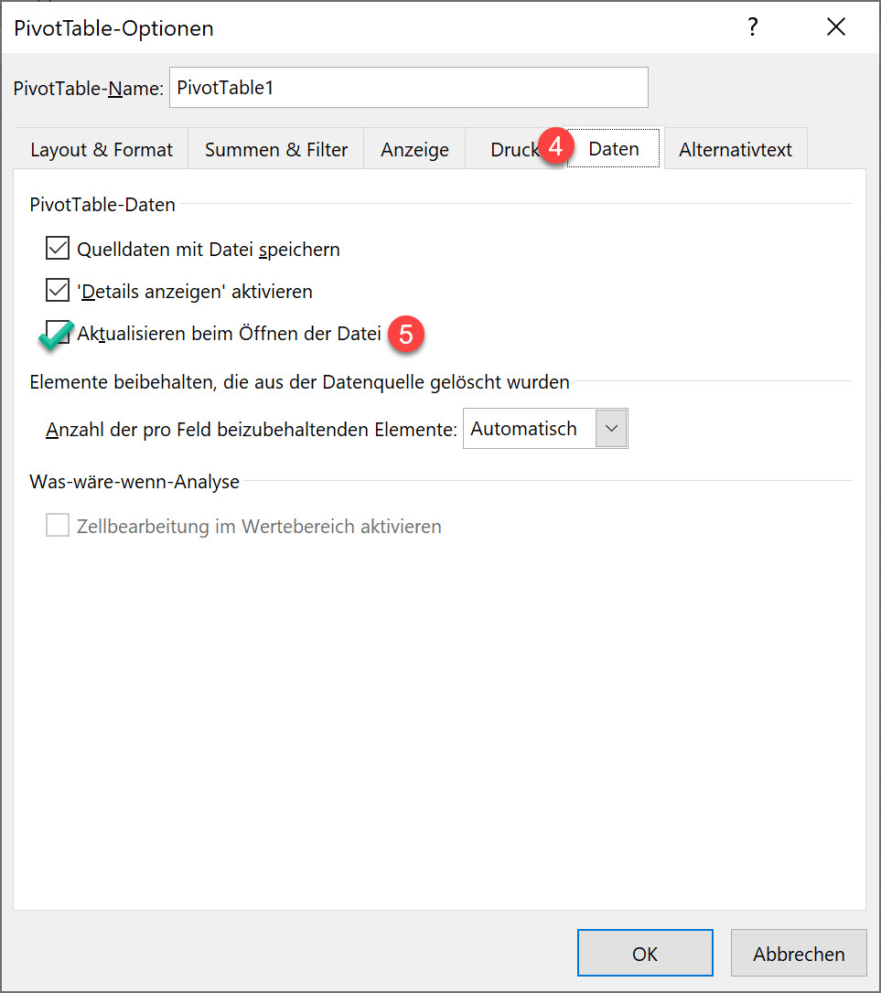 Pivot Tabellen Automatisch Aktualisieren | ExcelNova